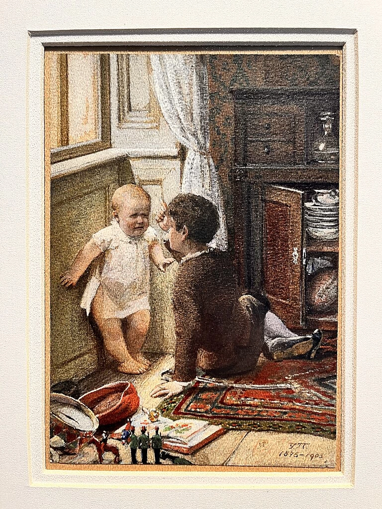 Il fratello maggiore insegna al minore a camminare, 1878 - 1905, Galleria Matica Srpska